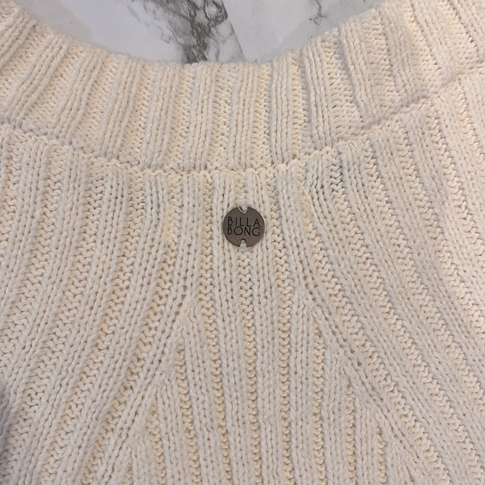 Billabong Cream Knit Jumper - Picture 7 of 8